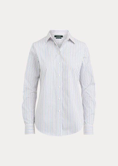 Women's Ralph Lauren Easy Care Striped Shirts | 158924XTO